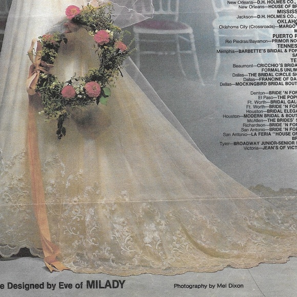 Wedding GOWN & HEADPIECE DESIGNED BY EVE OF MILADY - Picture 7 of 9